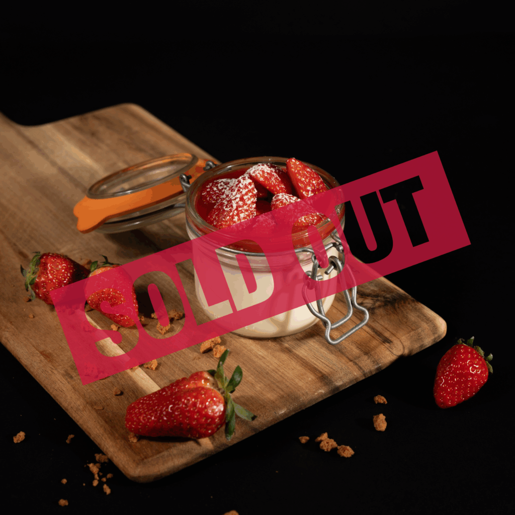 Panna cotta coulis fraise maison